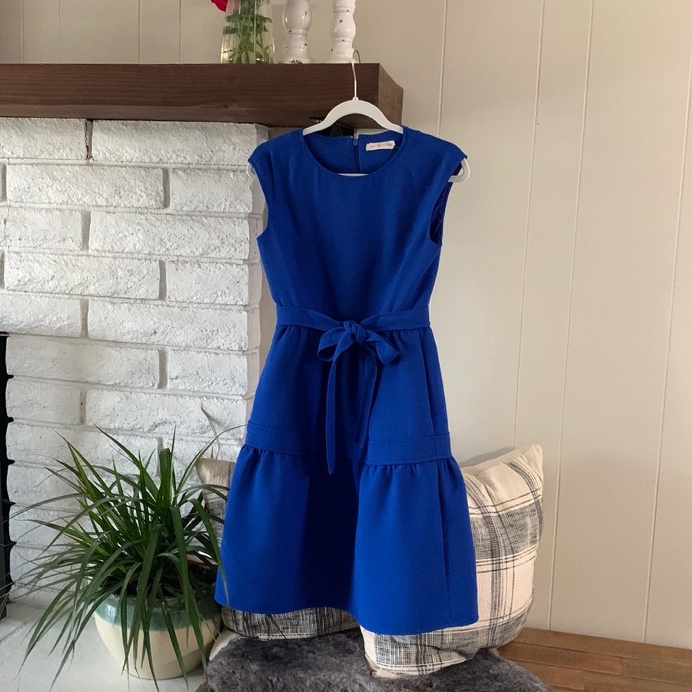 Tory Burch Blue Jane Dress Sz 2